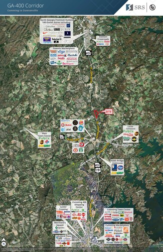 Plus de détails pour GA 400 & Settingdown Rd, Cumming, GA - Terrain à louer