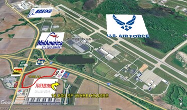 9709 Hayden Drive, Mascoutah, IL - AERIAL  map view