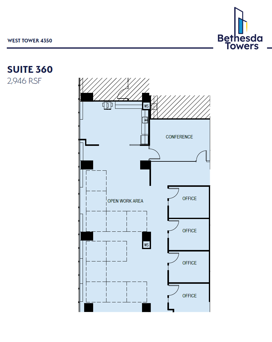 4340 East-West Hwy, Bethesda, MD for lease Floor Plan- Image 1 of 1