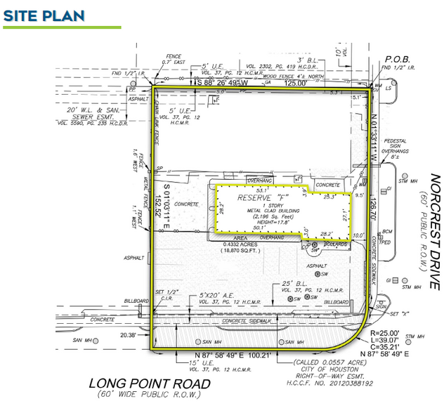 8500 Long Point Rd, Houston, TX à louer - Plan de site - Image 2 de 3