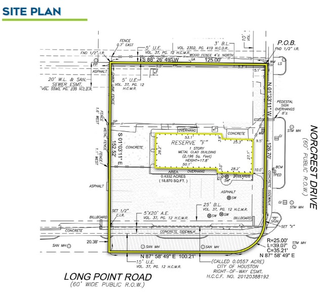 8500 Long Point Rd, Houston, TX à louer - Plan de site - Image 3 de 4