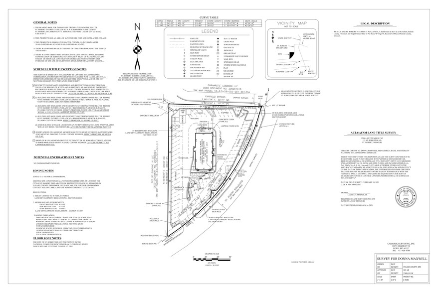 133 Saint Robert Blvd, Saint Robert, MO à louer - Plan de site - Image 2 de 3