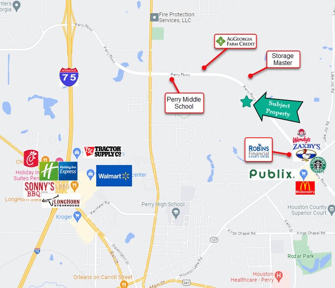 Perry Parkway, Perry, GA for sale - Building Photo - Image 2 of 2