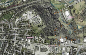 Route 30 E / E Pittsburgh St, Greensburg, PA - AÉRIEN Vue de la carte