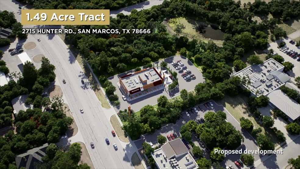 2715 Hunter Rd, San Marcos, TX à vendre - Vidéo sur l’inscription commerciale - Image 1 de 1