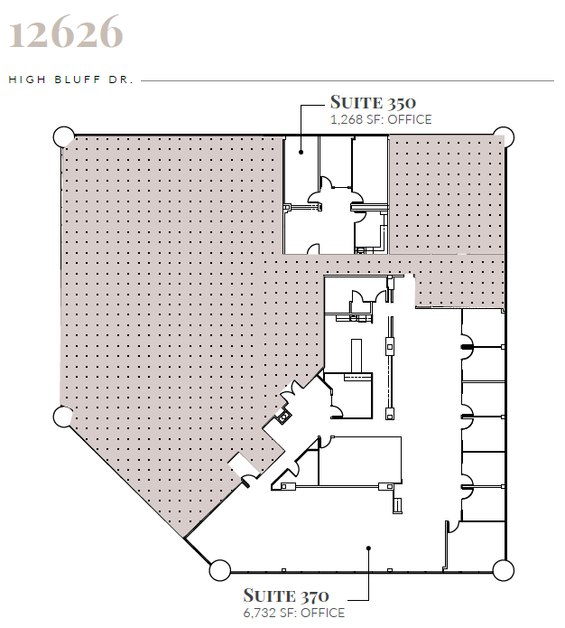 12626 High Bluff Dr, San Diego, CA à louer Plan d’étage- Image 1 de 1