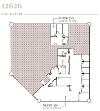 12626 High Bluff Dr, San Diego, CA à louer Plan d’étage- Image 1 de 1