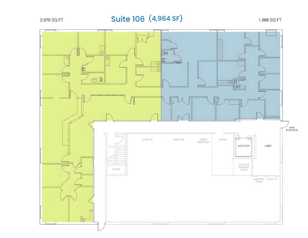 7845 Oakwood Rd, Glen Burnie, MD for lease Floor Plan- Image 1 of 4