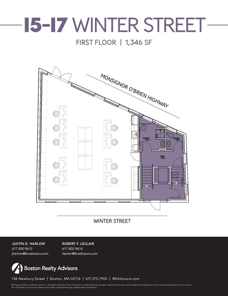 15-17 Winter St, Cambridge, MA à louer - Plan d  tage - Image 3 de 24