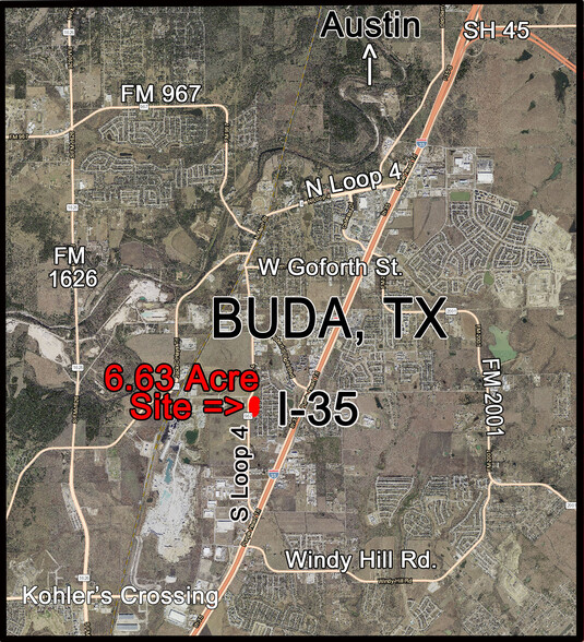 2099 S Loop 4, Buda, TX for sale - Aerial - Image 1 of 4