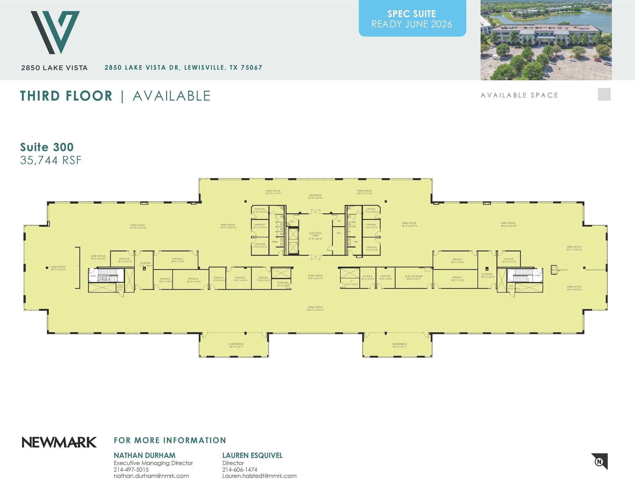2850 Lake Vista Dr, Lewisville, TX à louer Plan d’étage- Image 1 de 1