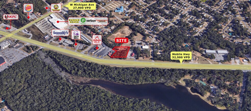 5400-Blk Mobile Hwy, Pensacola, FL à vendre - Photo du bâtiment - Image 2 de 6