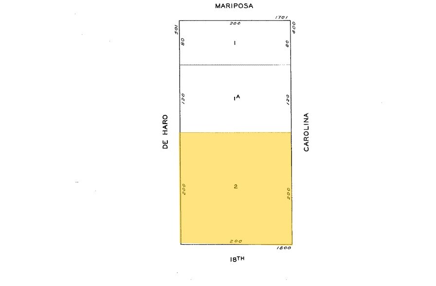 555 De Haro St, San Francisco, CA à louer - Plan cadastral - Image 2 de 2