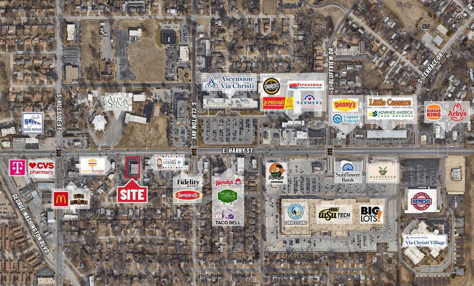 3301 E Harry St, Wichita, KS for sale - Aerial - Image 3 of 3