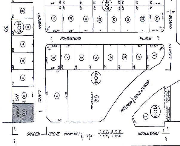 12101-12111 Garden Grove Blvd, Garden Grove, CA à louer - Plan cadastral - Image 2 de 4