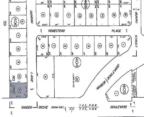 12101-12111 Garden Grove Blvd, Garden Grove, CA for lease - Plat Map - Image 2 of 4