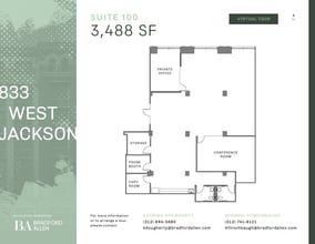 833 W Jackson Blvd, Chicago, IL for lease Floor Plan- Image 1 of 10