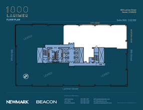 1800 Larimer St, Denver, CO à louer Plan d’étage- Image 1 de 1