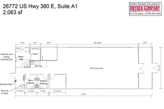 26772 US Hwy 380 E, Little Elm, TX for lease Floor Plan- Image 1 of 1