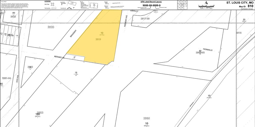 4140 S Broadway, Saint Louis, MO à louer - Plan cadastral - Image 1 de 2