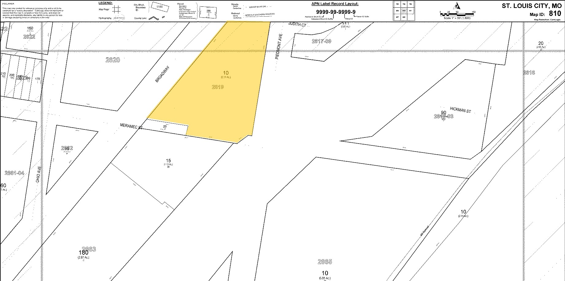 4140 S Broadway, Saint Louis, MO à louer Plan cadastral- Image 1 de 3