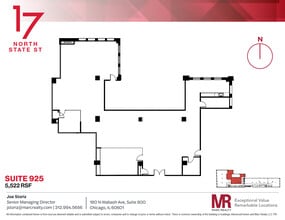 17 N State St, Chicago, IL for lease Floor Plan- Image 1 of 11