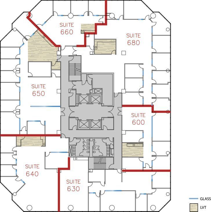 18100 Von Karman Ave, Irvine, CA à louer Plan d’étage- Image 1 de 1