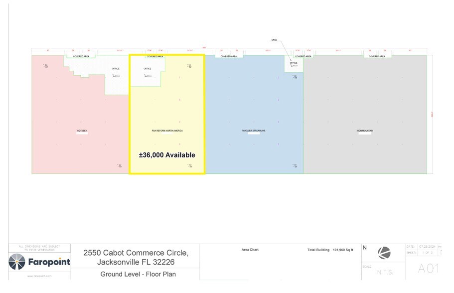 2550 Cabot Commerce Dr, Jacksonville, FL à louer - Plan d’étage - Image 2 de 4