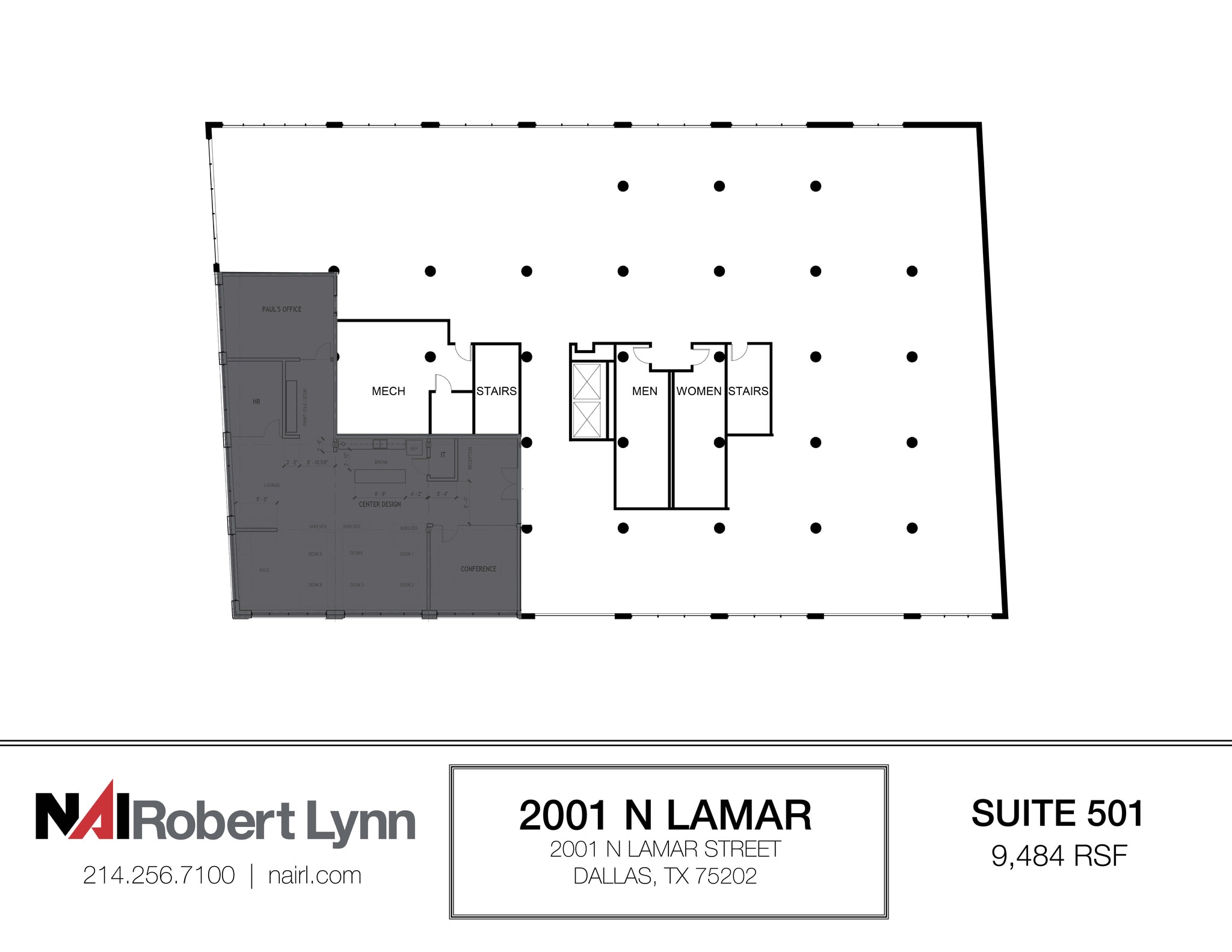 2001 N Lamar St, Dallas, TX for lease Floor Plan- Image 1 of 1