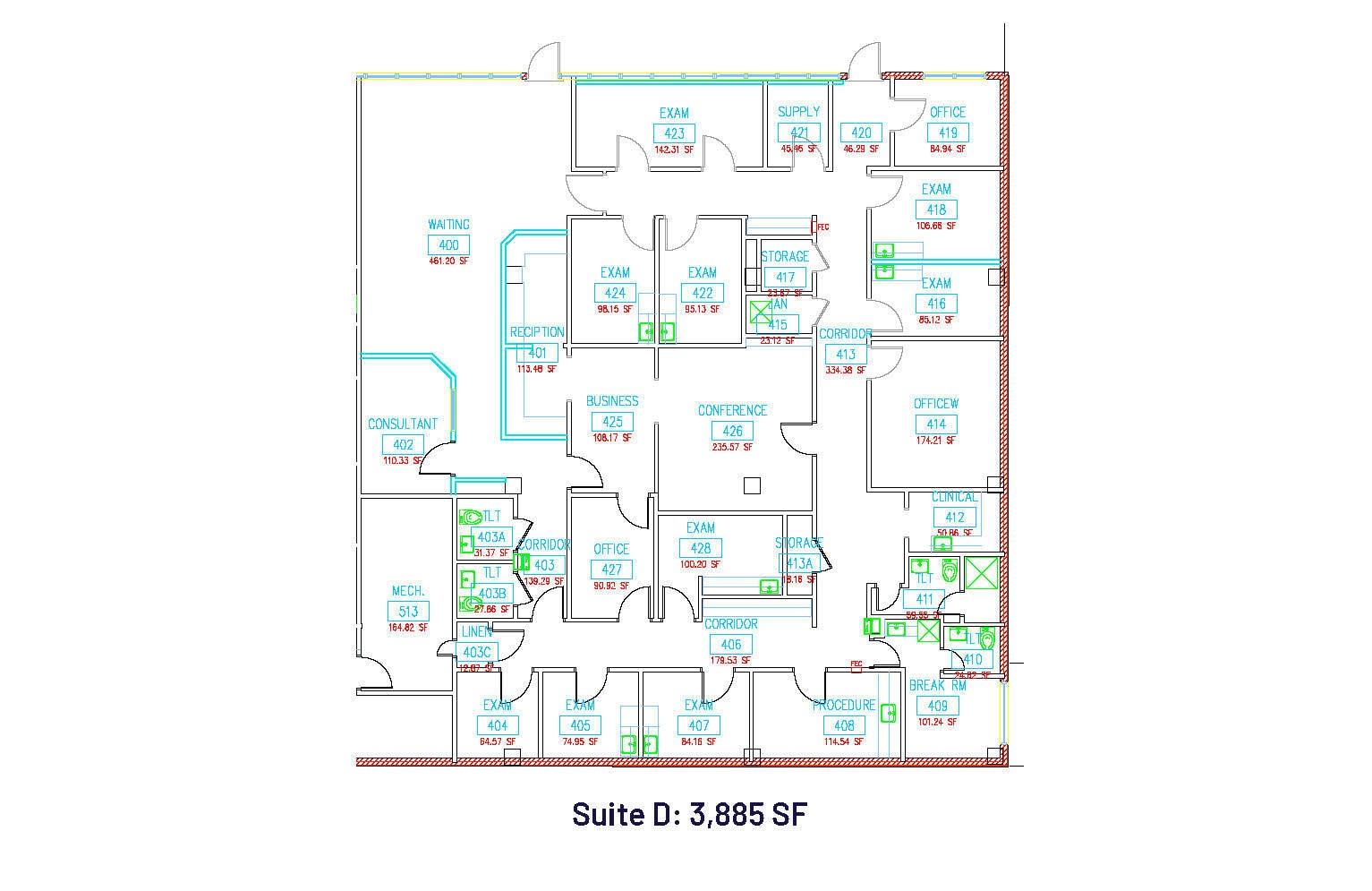 2544 Court Dr, Gastonia, NC à louer Plan d’étage- Image 1 de 1
