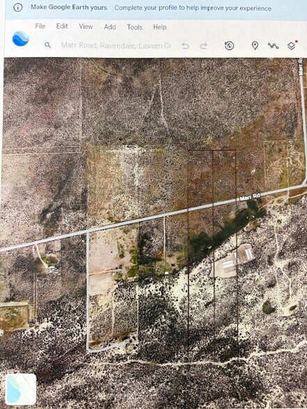 740900 Marr Rd, Ravendale, CA for sale - Aerial - Image 1 of 2