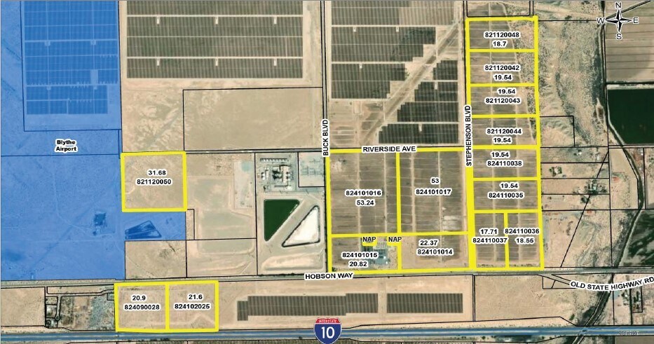 Stephenson Blvd, Blythe, CA à vendre - Aérien - Image 2 de 2