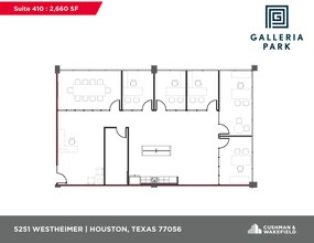 5251 Westheimer Rd, Houston, TX à louer Plan d  tage- Image 2 de 2