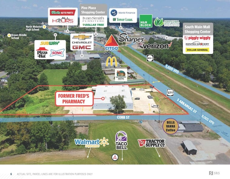 1190 S Arkansas St, Springhill, LA for sale - Aerial - Image 3 of 7