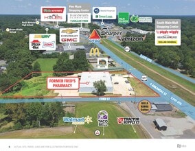 1190 S Arkansas St, Springhill, LA - AERIAL  map view - Image1