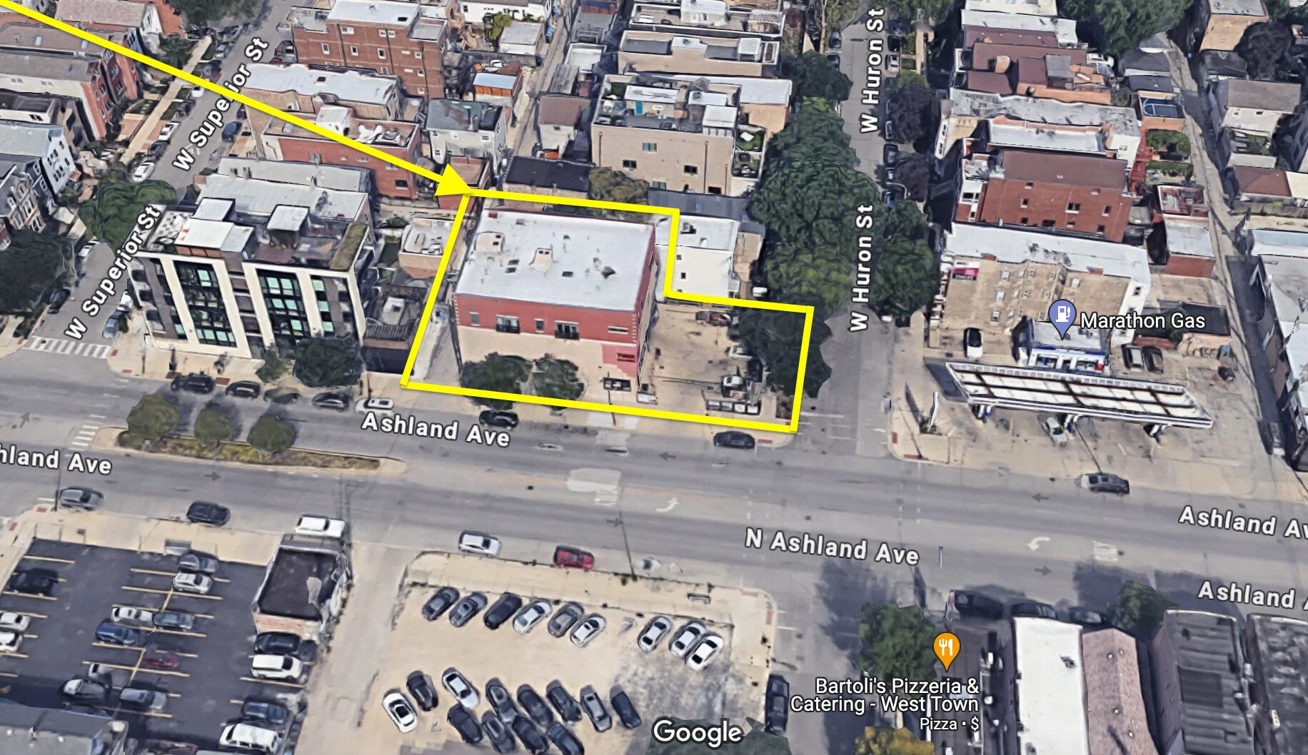 707 N Ashland Ave, Chicago, IL for sale Aerial- Image 1 of 13