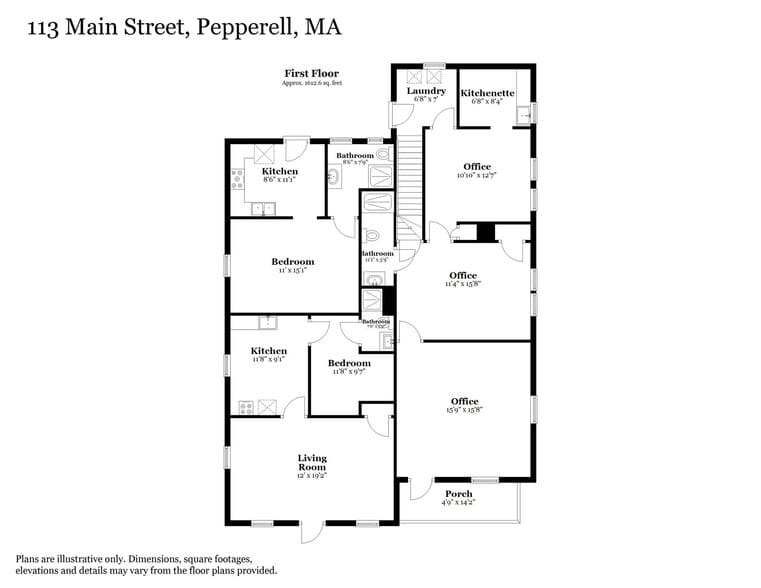 1 Foster St, Pepperell, MA for sale - Floor Plan - Image 3 of 34