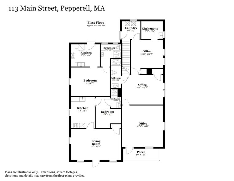 1 Foster St, Pepperell, MA à vendre - Plan d’étage - Image 3 de 34