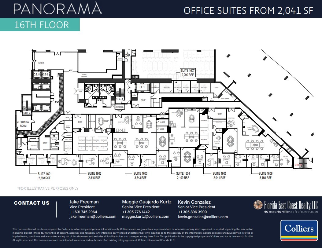 1100 Brickell Bay Dr, Miami, FL for lease Floor Plan- Image 1 of 6