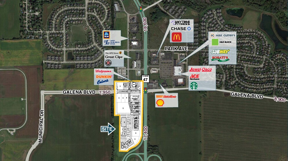 SWC Route 47 & Galena Blvd, Sugar Grove, IL à vendre Photo du bâtiment- Image 1 de 3