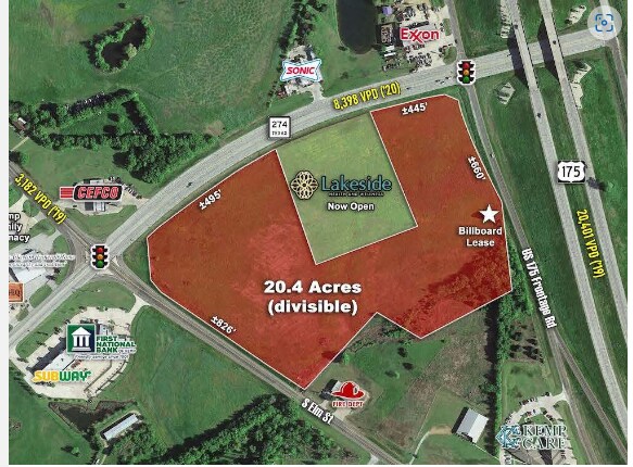 SWC of US-175 & SH-274, Kemp, TX à vendre - Aérien - Image 1 de 3