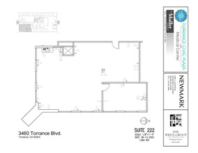 3400 Torrance Blvd, Torrance, CA à louer Plan d  tage- Image 1 de 1