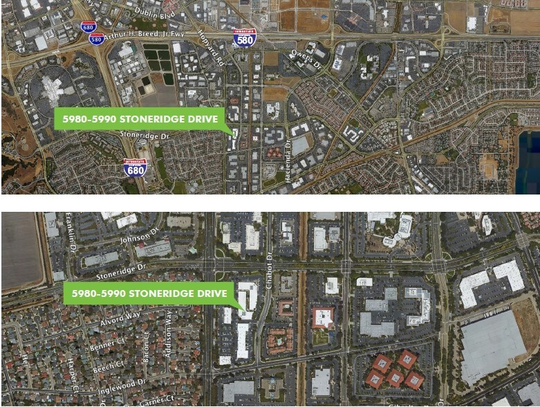 5980 Stoneridge Dr, Pleasanton, CA à louer - Aérien - Image 3 de 7