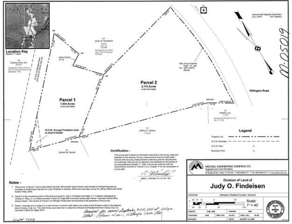 1678 Killington Rd, Killington, VT à vendre Plan cadastral- Image 1 de 9