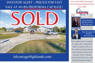 Plus de détails pour 6213 Candler Ter, Sebring, FL - Multi-résidentiel à vendre