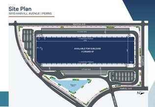 19115 Harvill Ave, Perris, CA à louer Plan de site- Image 1 de 1