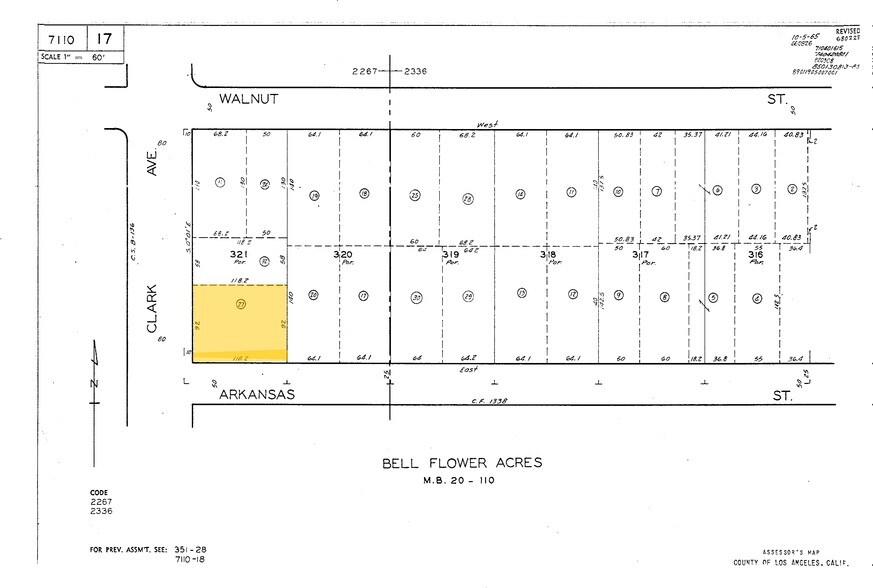 17024 Clark Ave, Bellflower, CA à louer - Plan cadastral - Image 2 de 5