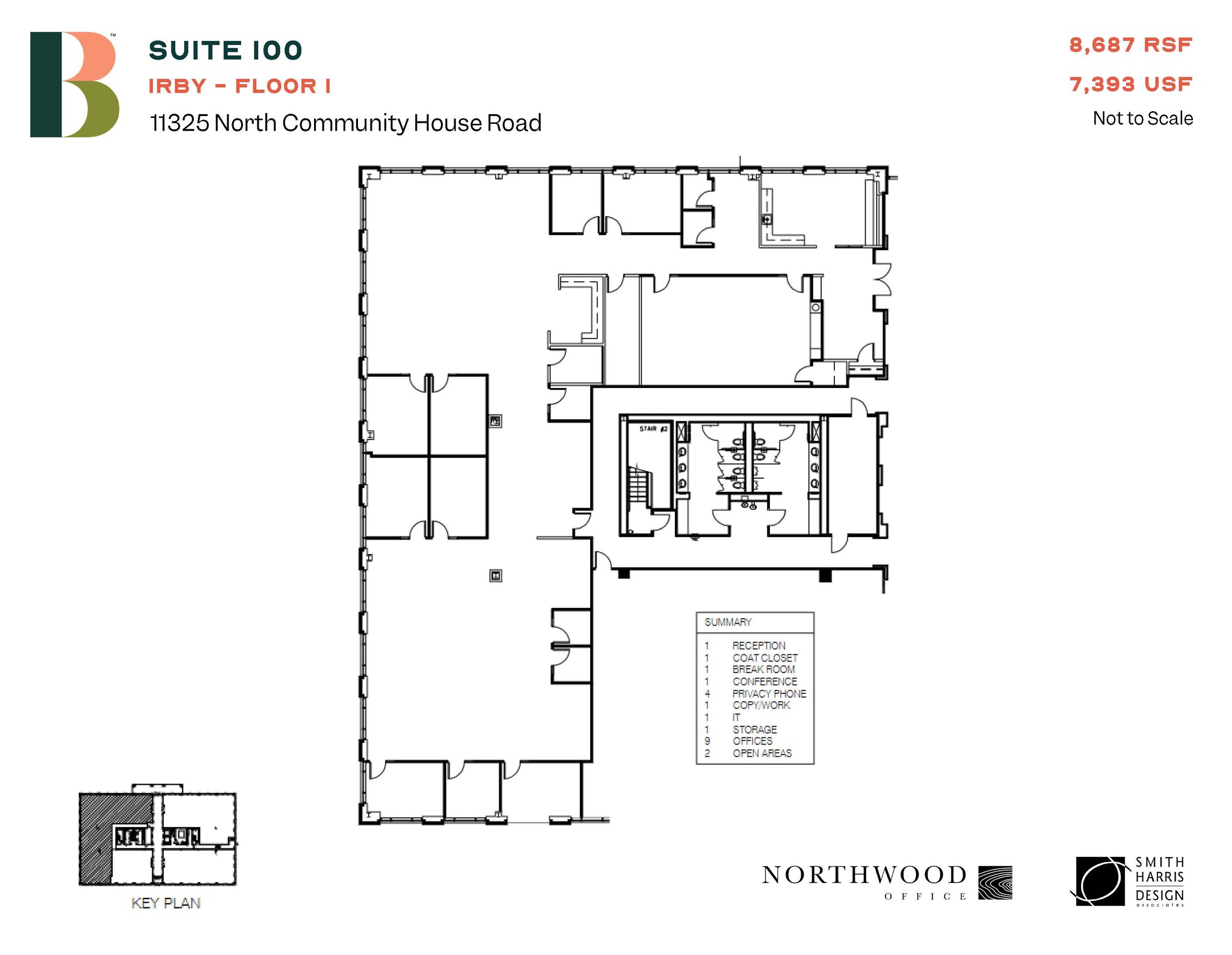 11325 N Community House Rd, Charlotte, NC à louer Plan d  tage- Image 1 de 1