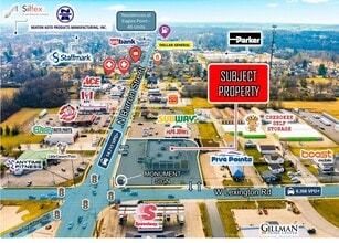 1213 N Barron St, Eaton, OH - AÉRIEN  Vue de la carte