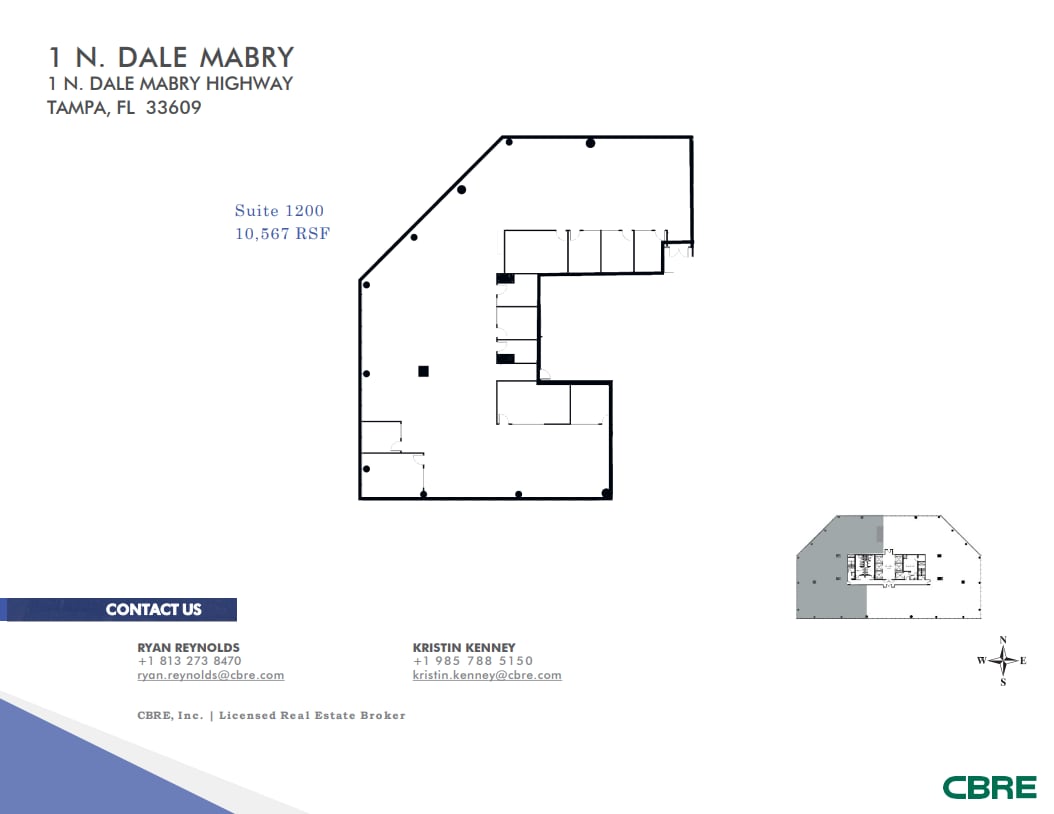 1 North Dale Mabry Hwy, Tampa, FL for lease Floor Plan- Image 1 of 1